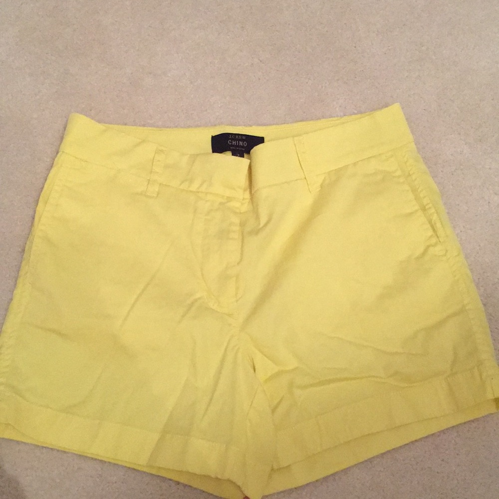 Yellow J.Crew Chino shorts